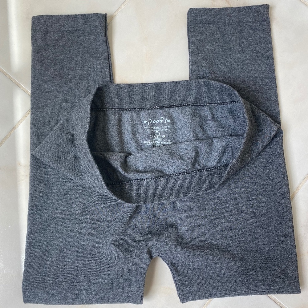 Poof leggings gray girl Medium 10/12